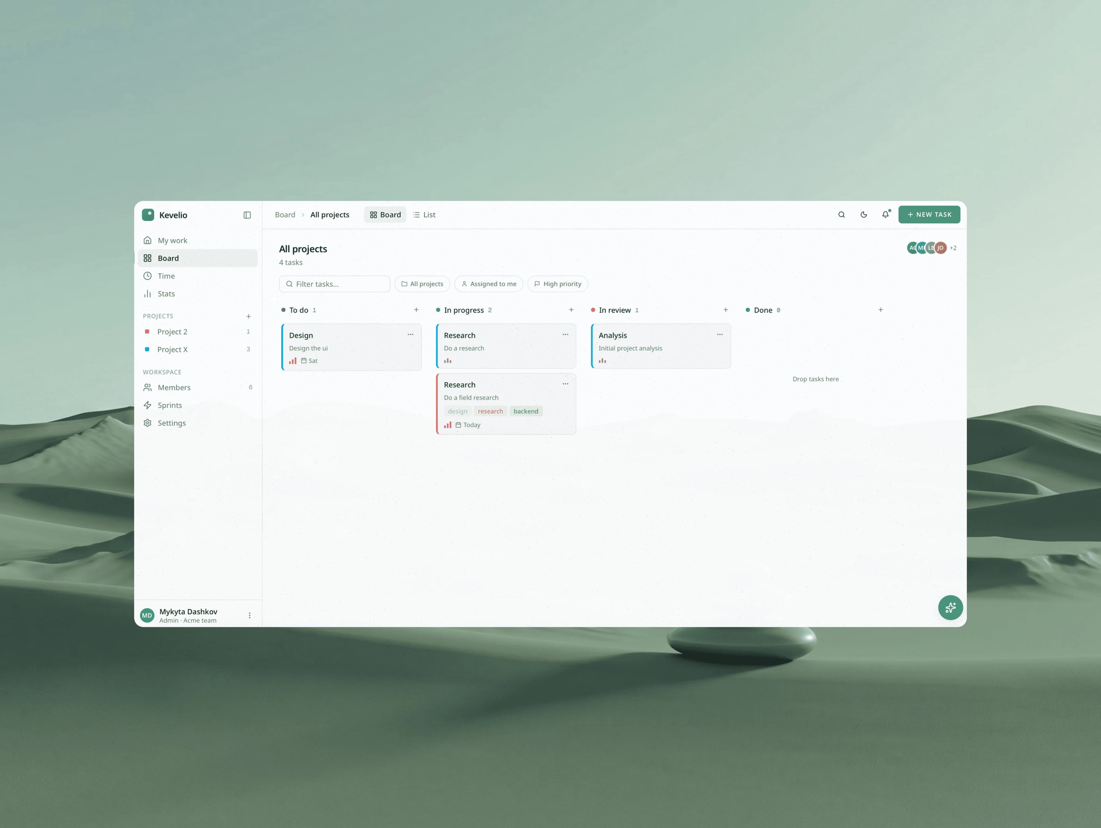 Kevelio — open source projektový management